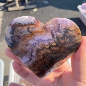 Cristal de Cuarzo Rutilado Super Siete con Simbología de Corazón y Luna de Fluorita Aurora Natural al por Mayor para Decoración del Hogar - Product Image 3