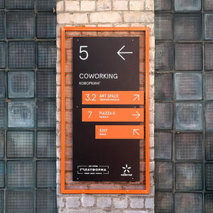 Soporte de suelo iluminado para exteriores personalizado, edificio de bienes raíces, letrero de pilón de señalización Led Wayfinding para aeropuerto - Product Image 5