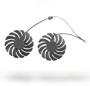 พัดลมระบายความร้อน RX5700 RX5600 4Pin 87มม., พัดลมเย็นสำหรับ <span class=keywords><strong>MSI</strong></span> Radeon RX <span class=keywords><strong>5600</strong></span> 5700 <span class=keywords><strong>XT</strong></span> Mech OC การ์ดแสดงผล - Product Image 1
