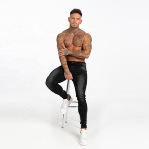 <span class=keywords><strong>Jeans</strong></span> da uomo Dropship Non strappati <span class=keywords><strong>Slim</strong></span> Fit Skinny Denim consumati <span class=keywords><strong>Jeans</strong></span> da uomo <span class=keywords><strong>Super</strong></span> Shredz Jens per uomo - Product Image 6