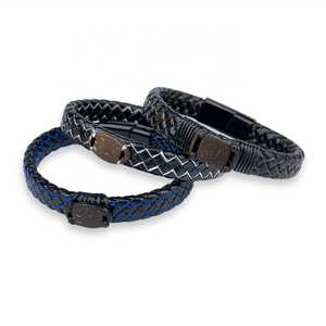 <span class=keywords><strong>NFC</strong></span> Moderne Kokosnootschaal Armband Lederen Magnetische Sluiting 13.56MHz RFID Toegangscontrole Slimme Business Armband OEM/ODM Cadeaus - Product Image 3