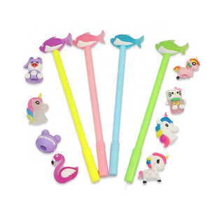 Decorazione per Matite in PVC Morbido a Forma di Animali Cartoon, Accessorio per Cancelleria Studenti - Product Image 6