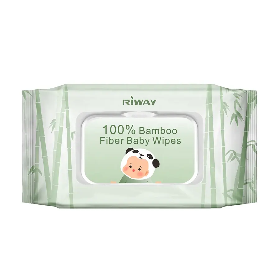 Wholesale Baby wipes organic wet cleaning pure water based cotton plant lid cover newborn baby wipes disposable use