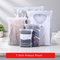 Sac d'emballage pour vêtements réutilisable, transparent, imperméable, pliable, de haute qualité, avec logo personnalisé, résistant à la chaleur, en plastique CPE, fermeture éclair sur le dessus