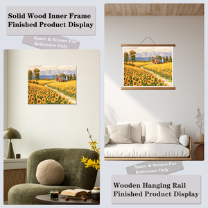 Kit de Pintura por Números al por Mayor: Campo de Girasoles en Lienzo con Pinturas y Pinceles para Adultos y Niños, Decoración DIY para el Hogar - Product Image 6