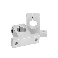 Kit de 2 rails linéaires à longue durée de vie avec axe optique OD + 4 vis à billes SCS20UU + 4 supports de mouvement SK20 pour roulements linéaires