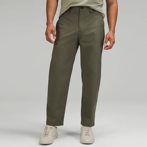 Pantalones Oxford vintage de corte recto, elegantes y casuales, transpirables, color limón, de corte ajustado para hombre, marca LULU - Product Image 2