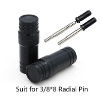 Pelindung Sambungan Pin Radial Kolam Renang Klasik ABS 3/8x8 untuk Aksesori Pengganti Biliar