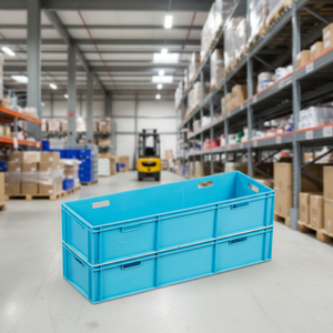 Etap KT 4144 Virgin Polypropylene Industrial Plastic Logistic Storage <b>Crate</b> <b>Box</b> Solid Style Stackable Turkey - Product Image 3