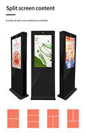 Écran publicitaire LCD extérieur couleur haute luminosité, étanche IP55, avec structure en acier