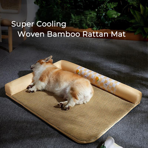 Sommer kühlung Haustier Matte Gras gewebt abnehmbare und wasch bare Matte Haustier Bett Hund Katze - Product Image 3