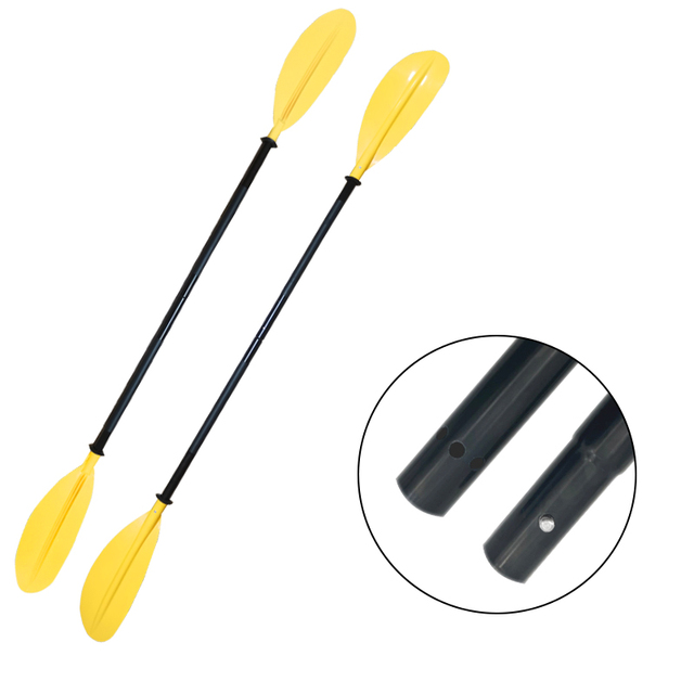 Kayak Paddle Aluminum Alloy Double-headed Detachable Paddle Surfboard Canoe Paddle