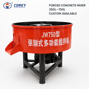 COREY 350L750L Bétonnière à mélange forcé robuste et fixe, lames résistantes à l'usure, moteur 11kW, haute efficacité - Product Image 1