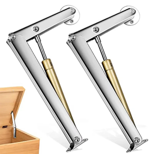 2 pièces en acier inoxydable robuste moderne chambre à coucher ressorts à gaz 3KG-20KG couvercle à fermeture souple support charnières automatique abaissement lent sûr - Product Image 1