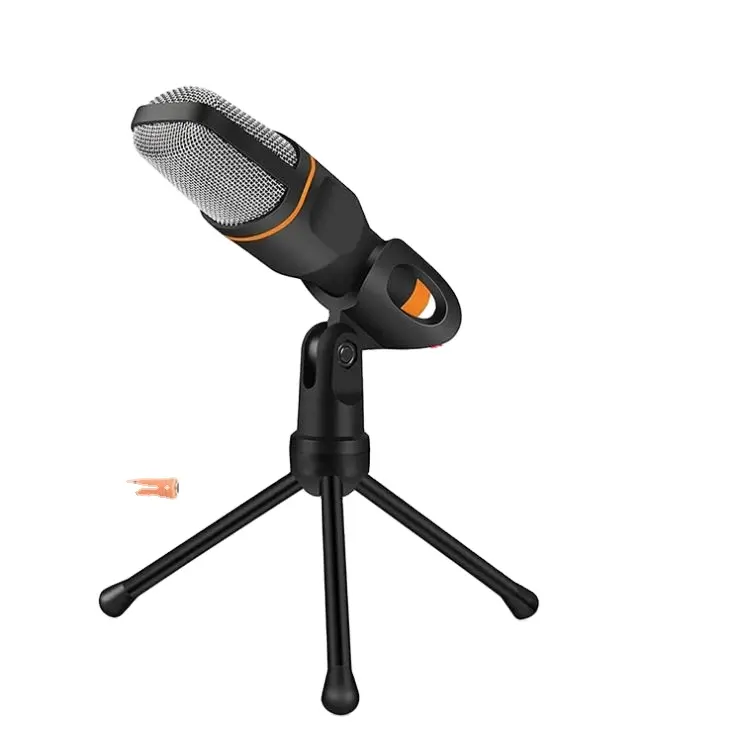 Mobile phone Condenser Microphone with Tridop Stand for PC Computer Laptop Smartphone Recording Chatting Singing