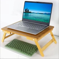 Hot Selling Portable Folding Bamboo Computer Desk, Used As a Convenient Tool for Office Work
