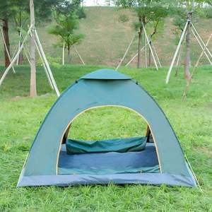 Tente pliante de camping en gros, faite à la main, en tissu Oxford double couche, avec poteaux en fibre de verre, une chambre, pour 3-4 personnes, pour les loisirs et le jeu en extérieur - Product Image 5