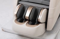 Fauteuil de massage intelligent multifonctionnel automatique 8D à rouleaux fixes en cuir PU, zéro gravité, avec contrôle électrique et minuterie, modèle 2024