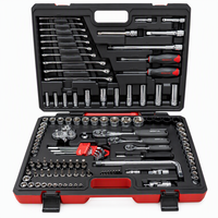 Outils automobiles très demandés, outils à main, ensemble d'outils à main métriques complets de luxe 121 pièces pour la réparation automobile