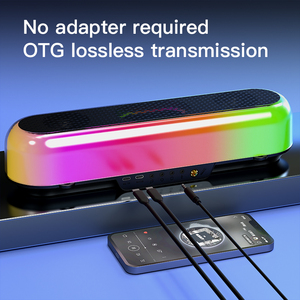 Hot sy12 trắng có thể sạc lại mẫu trẻ em Microphone máy xách tay RGB Karaoke loa với Mic cho karaoke - Product Image 6