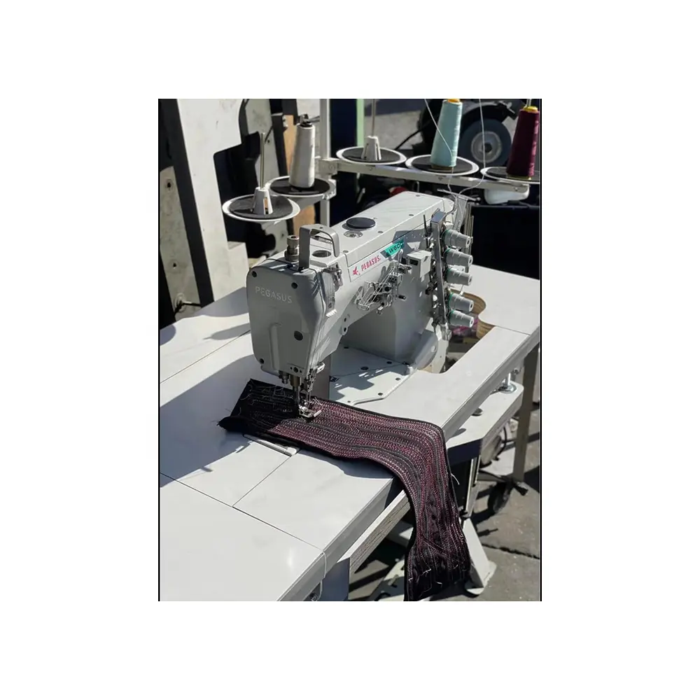 Factory Direct Sales Used Sewing Machine Pegasus W600 Auto Trimmered High Speed Flat-bed Interlock Sewing Machine
