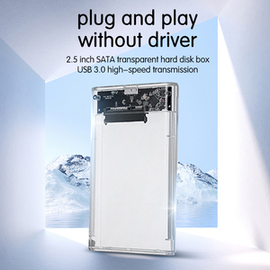 LASTINGIN USB 3.1/3.0/2.0 2.5'' <b>Hard</b> <b>Drive</b> Enclosure Transparent Mobile HDD Box SSD Case Portable Hardisk 2.0 2.0 - Product Image 2