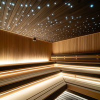 Kit d'éclairage LED PMMA 100 % résistant à la chaleur pour sauna, étanche IP68, couleurs RGB changeantes, ensemble de plafonniers durables pour salle de vapeur