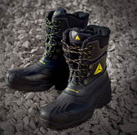 Bottes de sécurité chaudes doublées en fourrure du Canada, imperméables, respirantes, résistantes au froid, pour le travail en extérieur en hiver