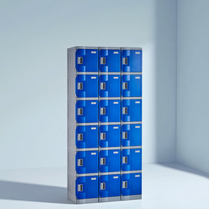 Factory Direct Sale ABS Plastic Locker with Key <b>Lock</b> Gym Wardrobe Cabinet 14 Compartments Waterproof Storage - Product Image 2
