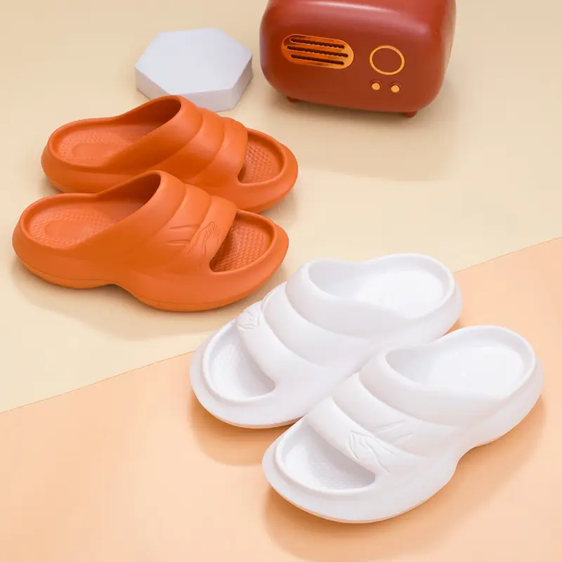 Cloud Slides Extra Thick Non-Slip Massage Pool House Slippers Open Toe Quick Drying Shower Shoes