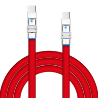Cable USB-C a Tipo-C PD60/100W de Silicona Suave con Velocidad de Transferencia de 480 Mbps, Carga Súper Rápida para iPhone 16