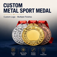 Médaille de récompense en métal de haute qualité, médaille en métal 3D pour les médailles et les trophées sportifs, médaille en métal doré gravée pour les sports