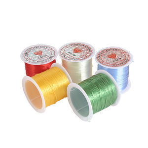 Elastic <b>Thread</b> 0.8mm Flat Crystal <b>Beading</b> Cord For DIY Bracelet Making Jewelry Craft Supplies Stretchy String Yiwu Origin - Product Image 5