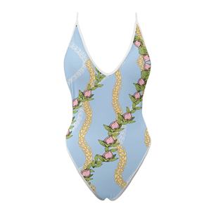 Oem Plus Size Beauty Sexy Girl <strong>Bikini</strong> Picture Print Open Back Women One Piece <strong>Bikini</strong> <strong>Thong</strong> <strong>Swimsuit</strong> Deep V for Summer - Product Image 3