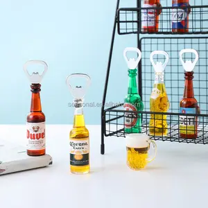 Özelleştirilmiş buzdolabı sticker simüle bira şişe açacağı metal manyetik emme şişe açacağı çinko alaşım hatıra