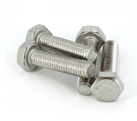 Harga pabrik disesuaikan grosir baut dan mur segi enam m6 m7 m8 m9 m15 m17 m20 304 316 baut Hex baja tahan karat