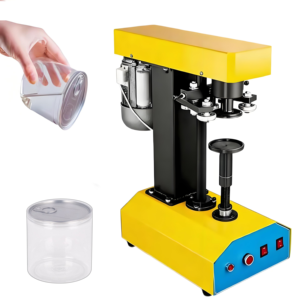 Máquina Selladora de Latas de Plástico Semiautomática de Alta Productividad, Selladora de Botellas de Plástico, Selladora de Latas de Plástico para Mascotas - Product Image 1