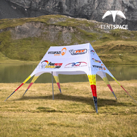 Prix usine personnalisé événement araignée tente plage étoile araignée tente de camping pour l'événement d'affichage extérieur