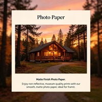 Papier photo jet d'encre brillant satiné 260g avec surface enduite de résine A4 A3 5R 4R 3R avec emballage sécurisé