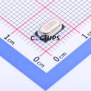 12M 20PF 15PPM Crystal (Passive) HC-49S-SMD-2P-Mini Crystal Oscillator 12MHz 15ppm 20pF 30ppm - Product Image 1
