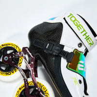 Patins à roulettes professionnels pour adultes EACH, en fibre de carbone, avec cadre en alliage d'aluminium, roues en PU, 3 roues, patins à roulettes de vitesse en ligne