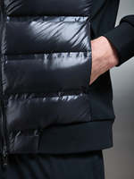Veste matelassée hybride fine pour hommes TN Personnalisation Veste matelassée coupe ajustée en duvet de canard blanc à l'avant
