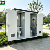 Toilettes portables de qualité supérieure pour l'extérieur, cabine de toilettes mobile autonome