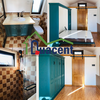 Maison prédécoupée luxueuse et confortable, petite maison de luxe, moderne, en solde, avec salle de cuisine, pour appartement d'hôtel