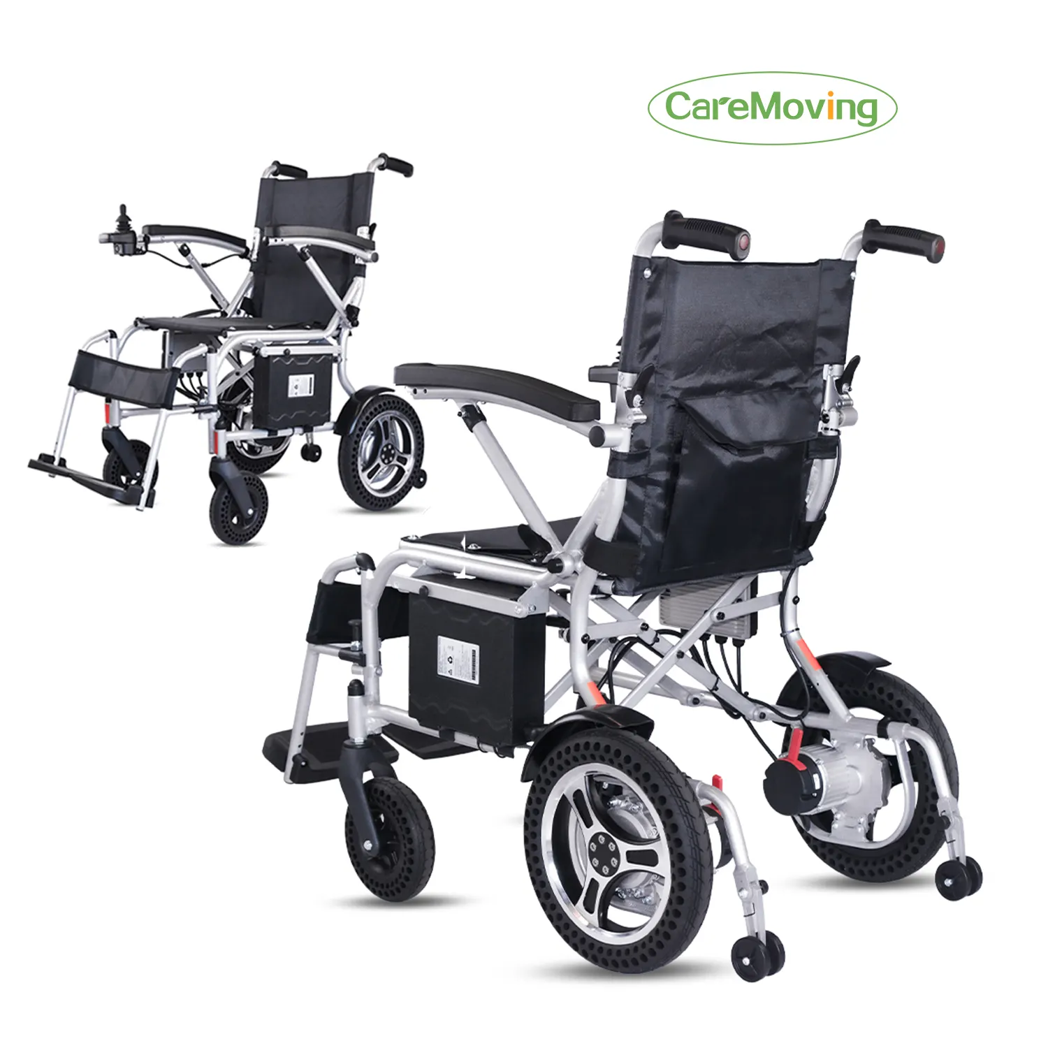 最軽量電動車椅子折りたたみ式電動車椅子CMD02アルミニウム合金ブラックピープル150kg