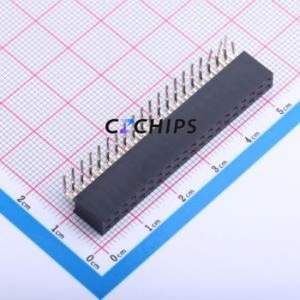 PM254-2-20-W-8.5 Pin Socket Bent Lead Through Hole,P=2.54mm Connector 2x20P 2.54mm 2.54mm Square Hole - Product Image 1