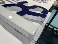 Enseigne LED d'extérieur de haute qualité très vendue avec logo personnalisé en résine époxy 3D éclairage boutiques maison hôtels bar centre commercial entreprises hôpitaux parc