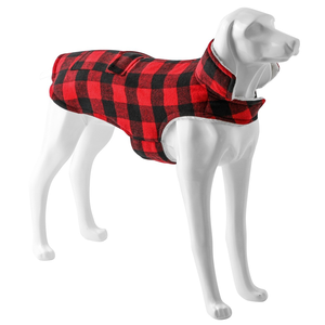 Tanpopo <b>Dog</b> Winter <b>Coat</b> Classic Plaid Fleece <b>Dog</b> Cold Weather Jacket with Pocket Windproof <b>Warm</b> Vest Pet Clothes Apparel for <b>Dog</b> - Product Image 2
