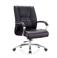 Chaise de réunion en cuir porte-à-faux, chaise de bureau de luxe, pour salle de réunion