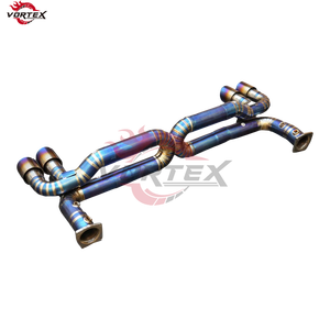 Sistema de Escape Catback de Titanio Grado 5 Vortex, Pulido Espejo, con Válvulas, para Porsche 911 Carrera 991.2 Turbo S 2016-2024 - Product Image 4